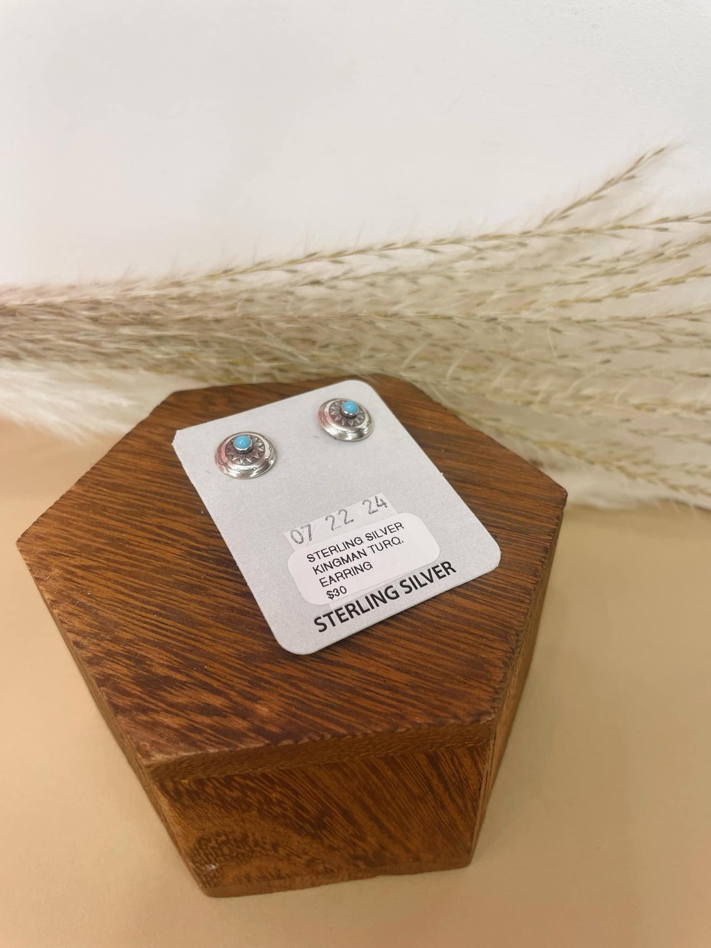 Silver Spur Stud Earrings - 009