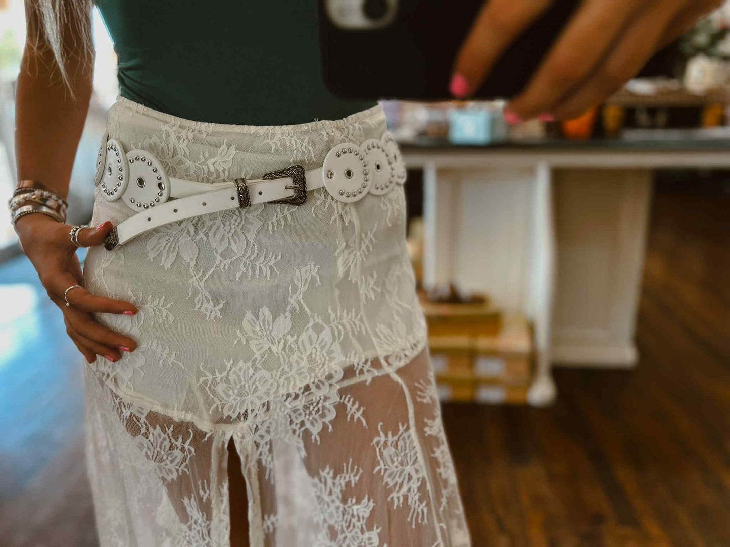 The Pheonix Studded Disc Belt