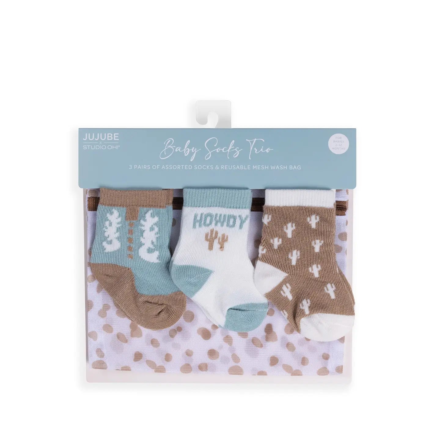 Howdy Partner Trio Baby Socks