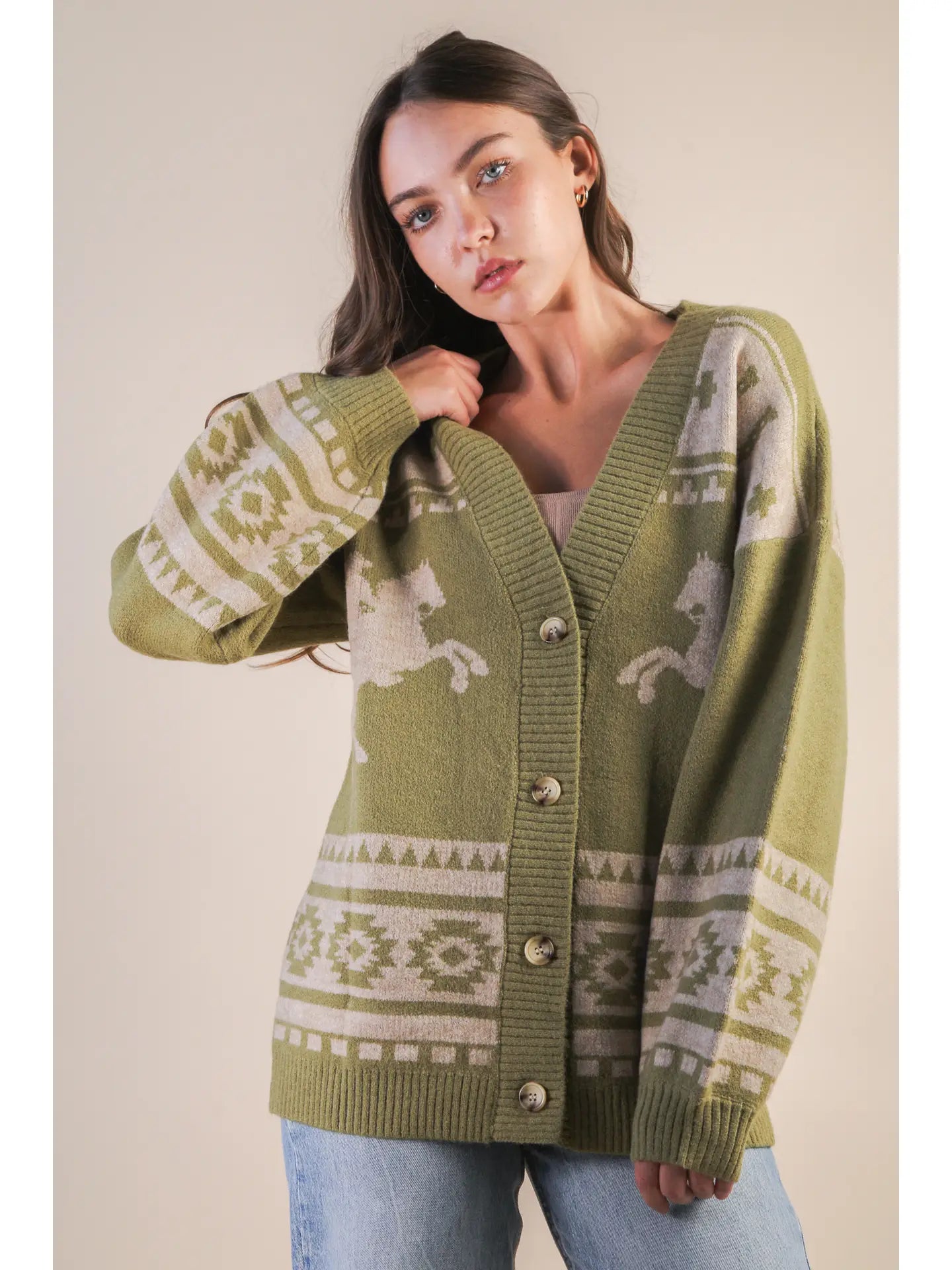 The Evelyn Western Cardigan