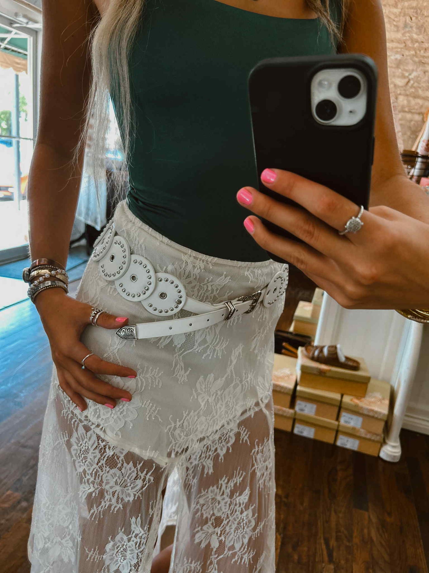 The Pheonix Studded Disc Belt