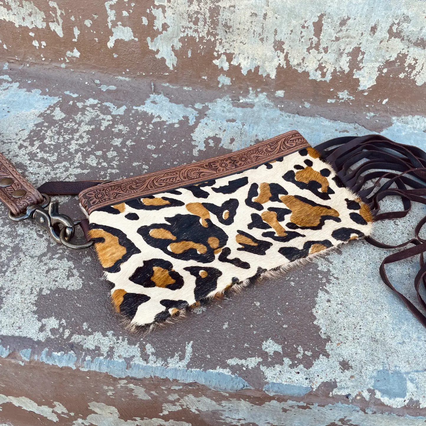 Tool Cowhide Wristlet