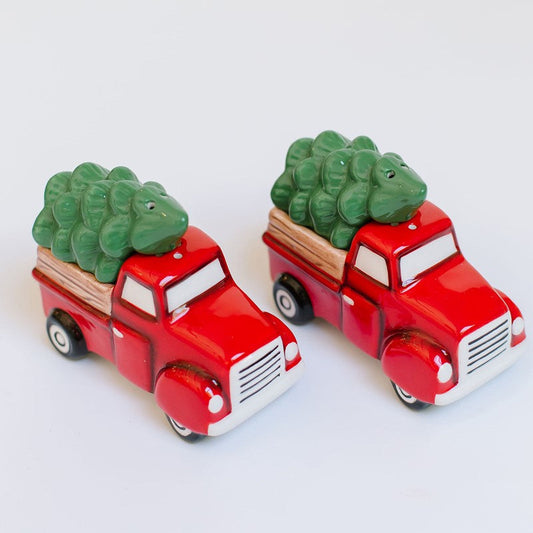 Red Truck Salt & Pepper Shakers