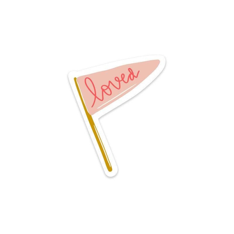 Loved Flag Sticker