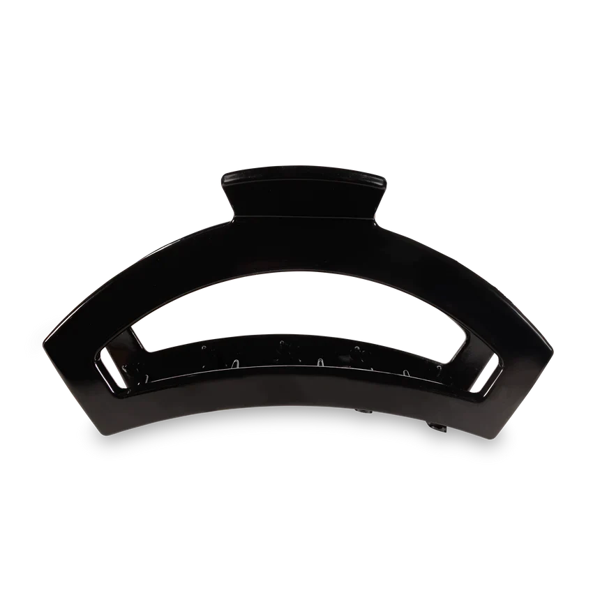 Open Jet Black Hair Clip