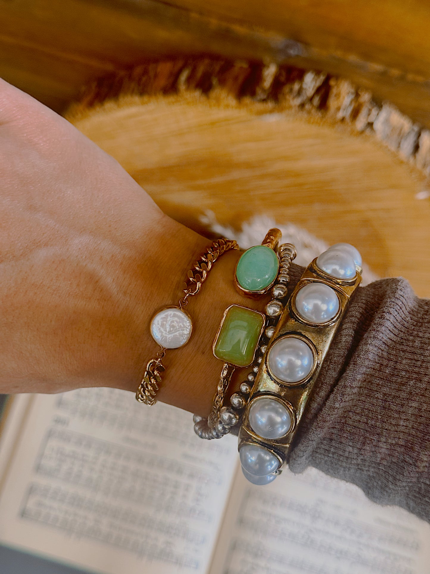 The Sammie Cloud Pearl Bracelet