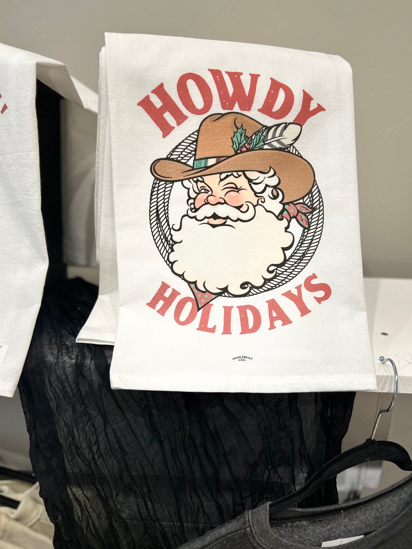 Howdy Holidays Dish Towel