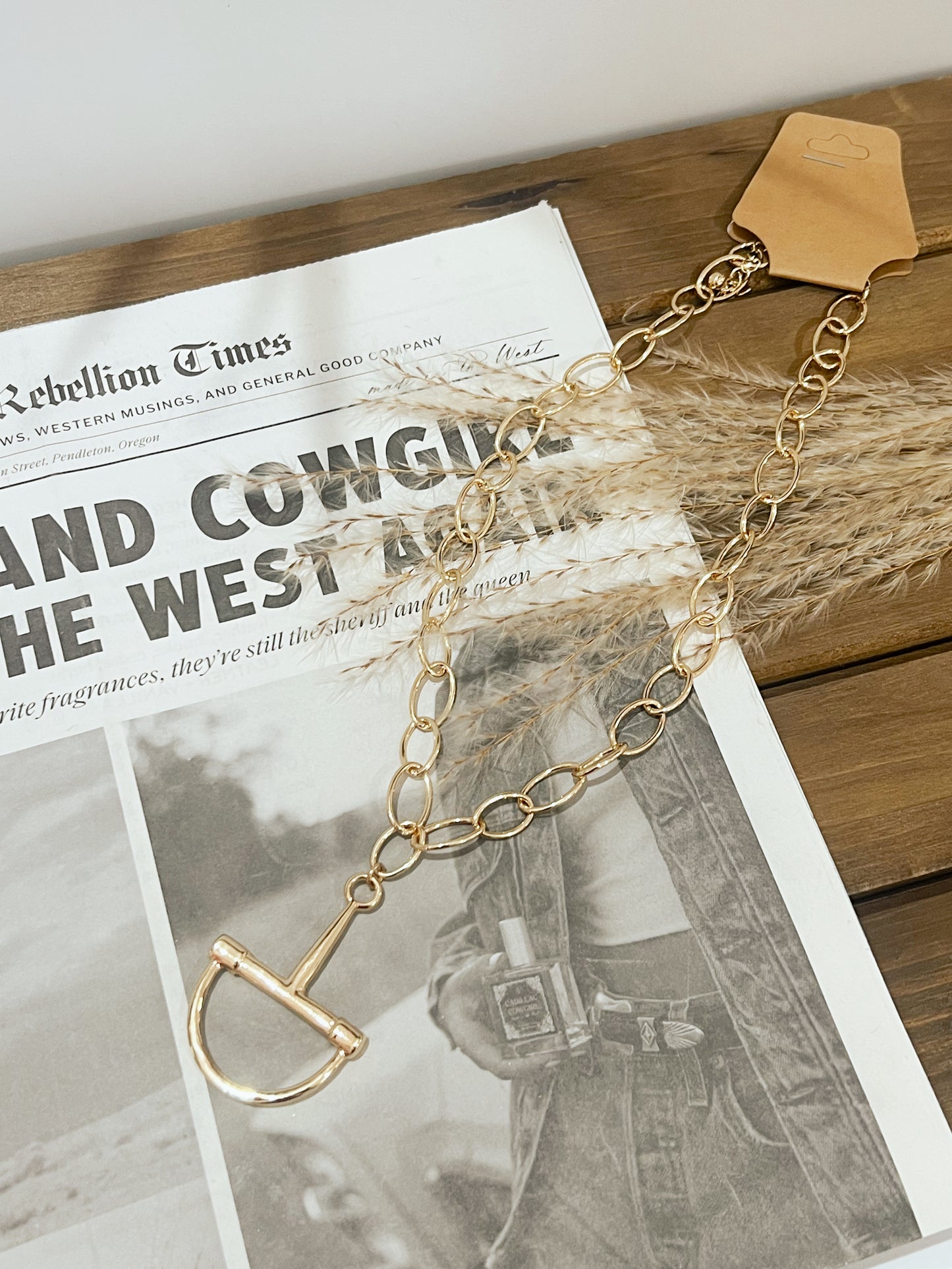 Golden Girl Horsebit Necklace