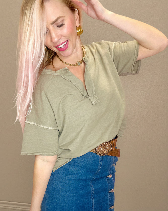 The Washed Wonder Boxy Top