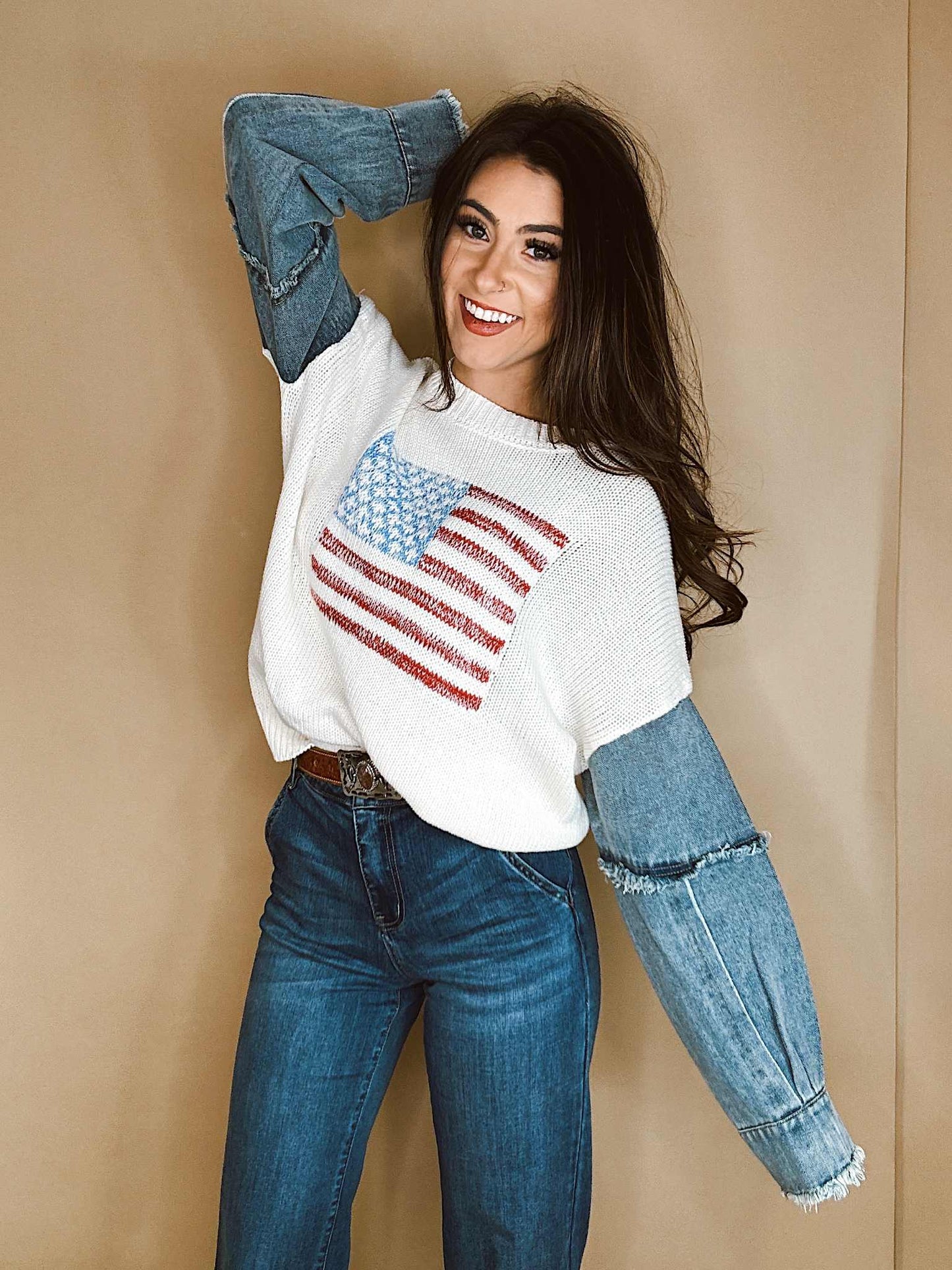 The American Patchwork Sweater