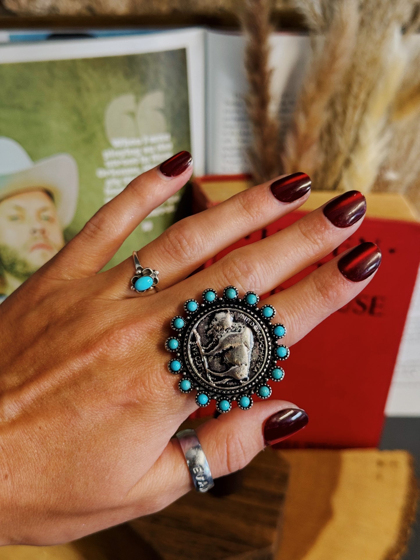 Buffalo Coin Ring