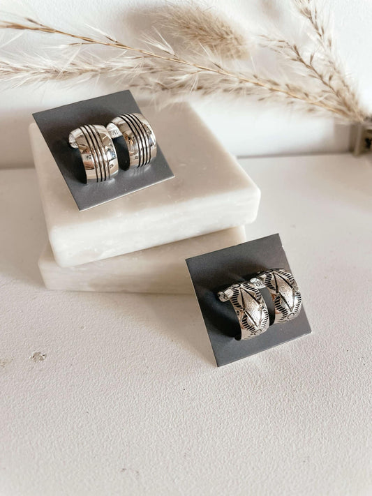 Silver Spirit Hoops #117