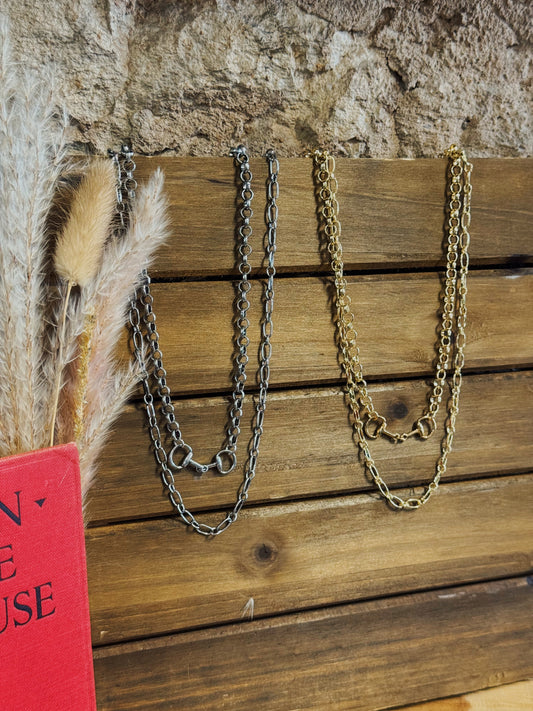 Layered Luxe Horse Bit Necklace