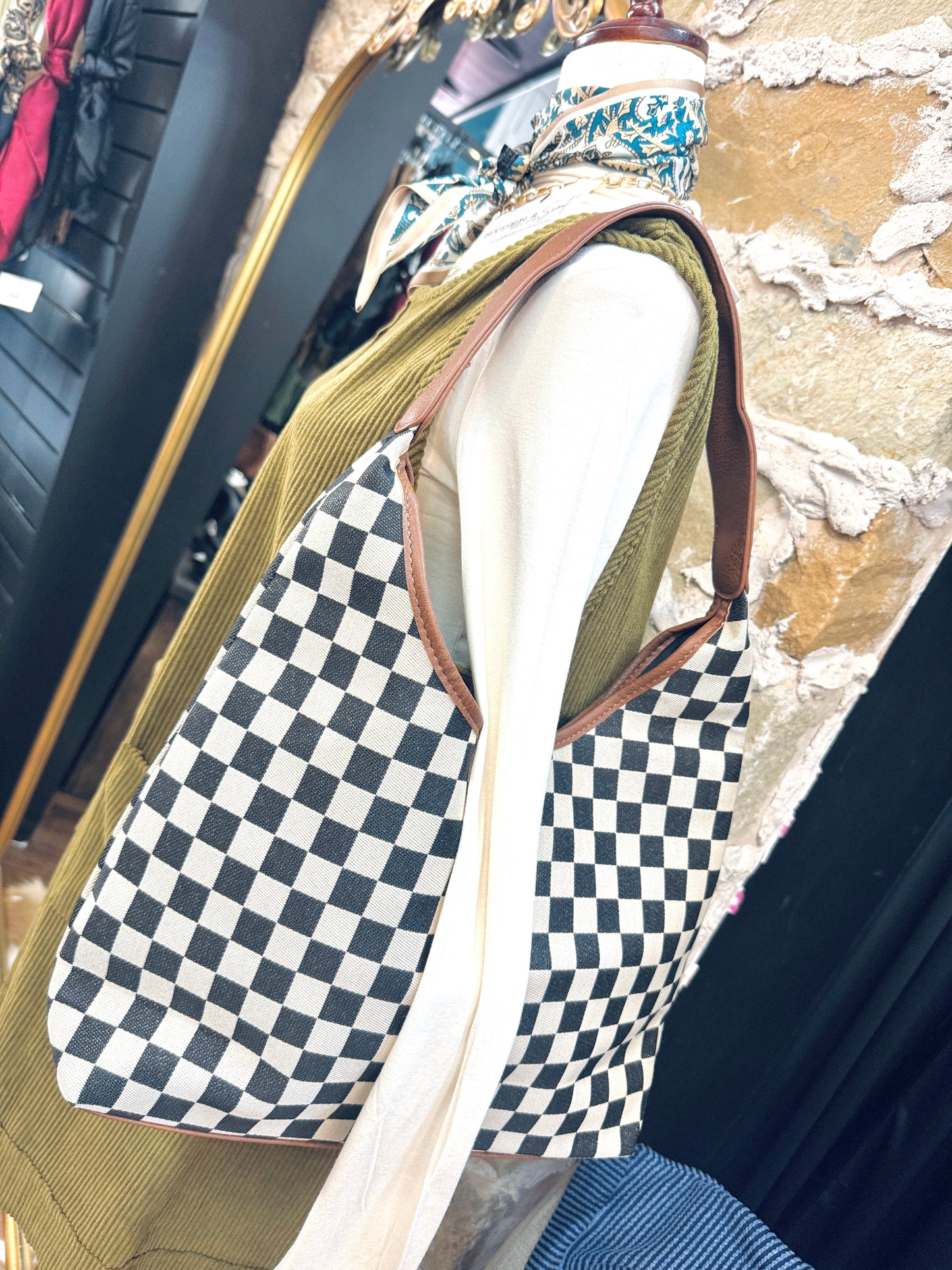 The Checkmate Hobo Tote