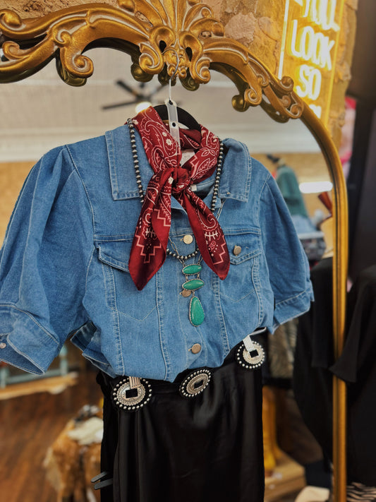 Cool Girl Classic Denim Top