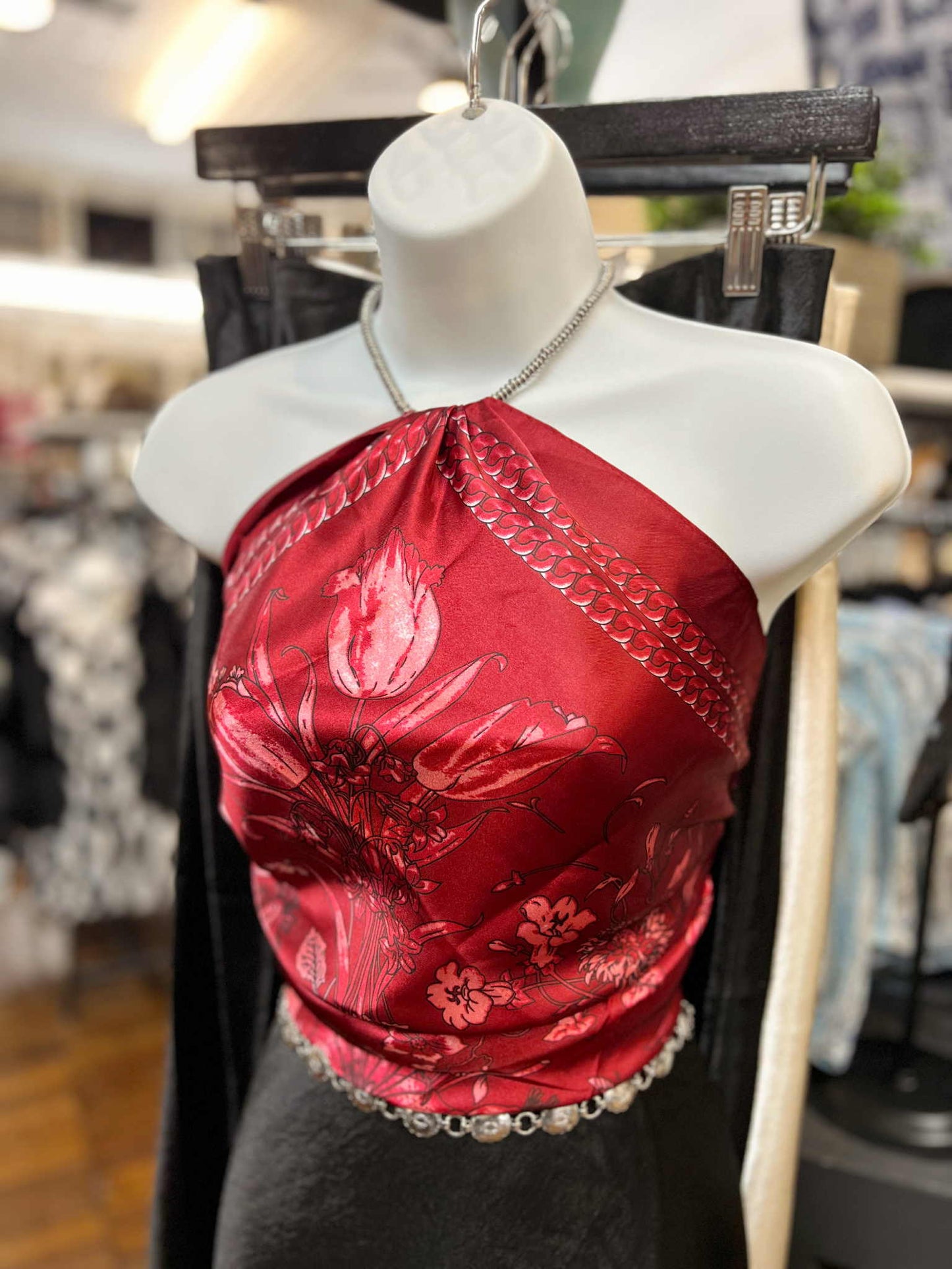 Scarlet Heritage Silk Bandana