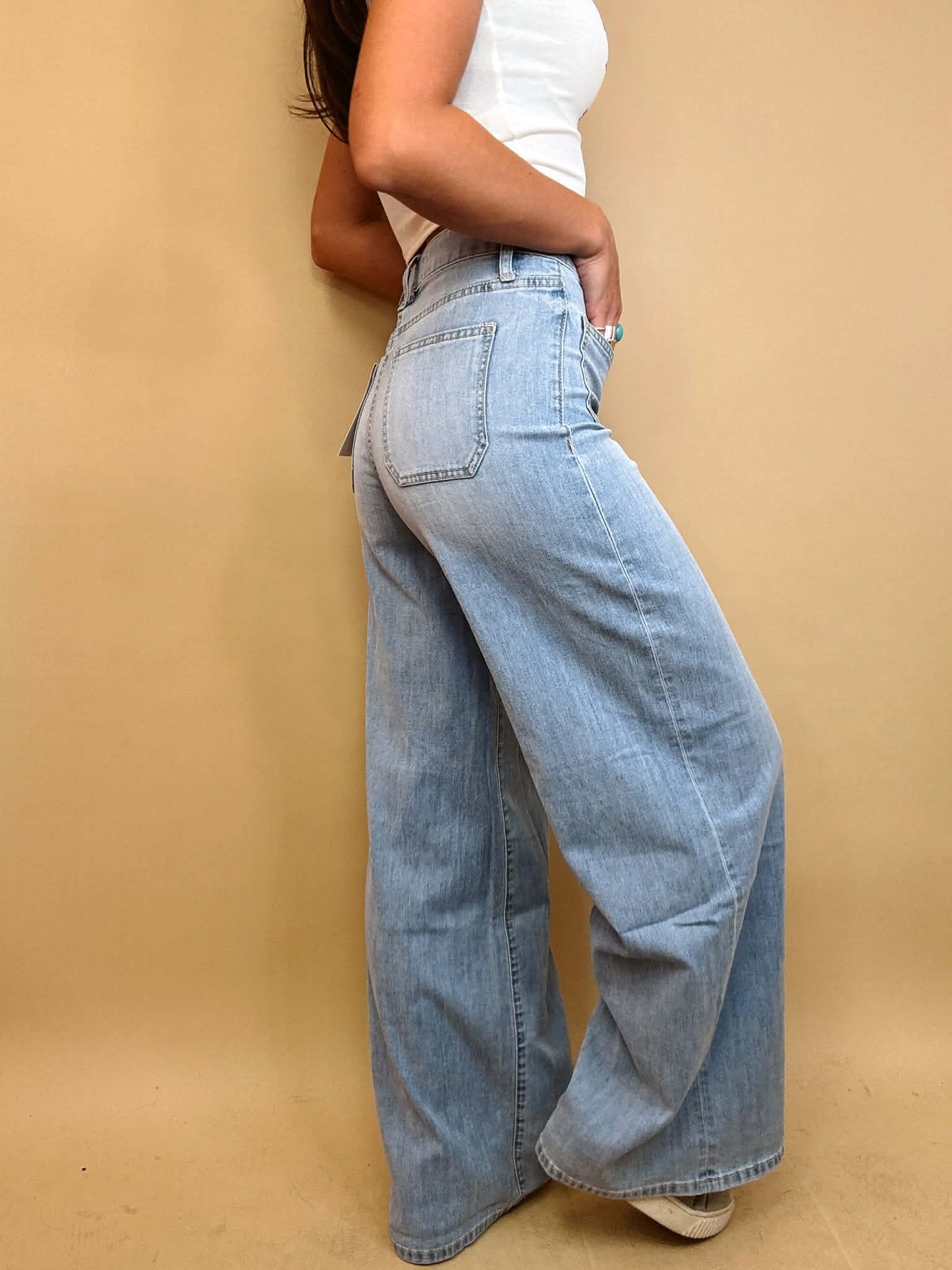 Pocketful of Sass Wide-Leg Jeans