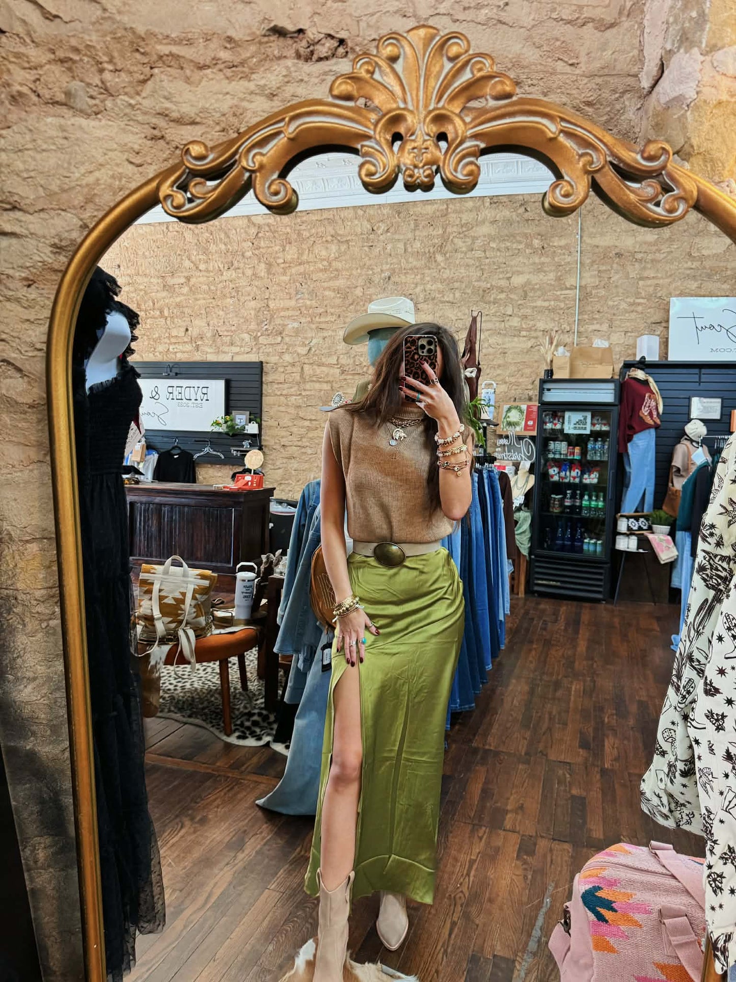 The Midnight Twist Satin Skirt