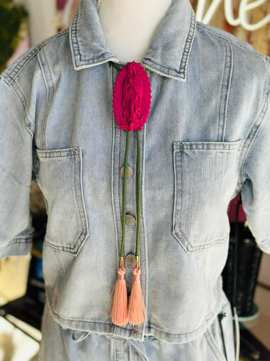 The Saint Glitterali Tassel Bolo