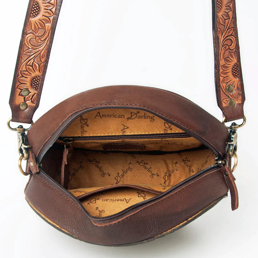 The Canteen Hand Tooled Leather Handbag