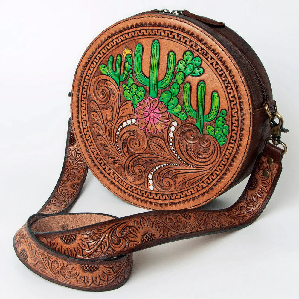 The Canteen Hand Tooled Leather Handbag