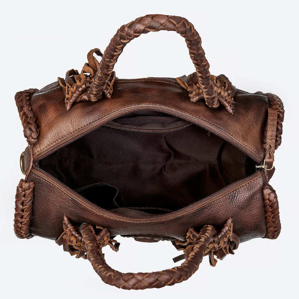 The Ashlynn Hair On Hide Leather Purse