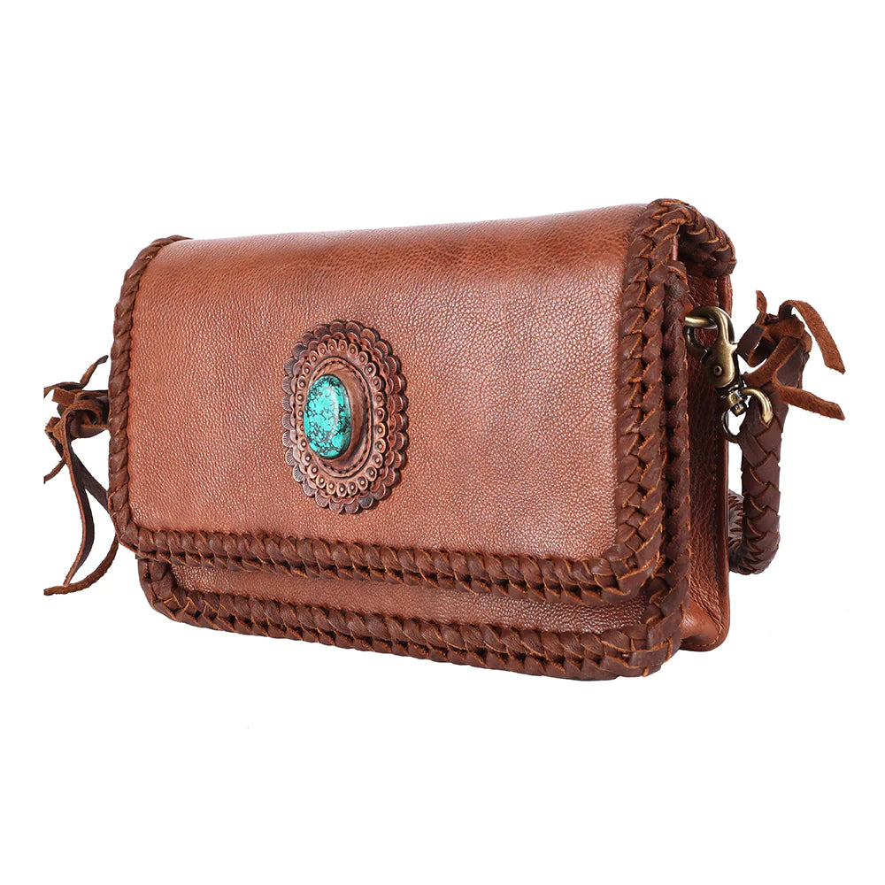 Full Grain Leather Crossbody Bag