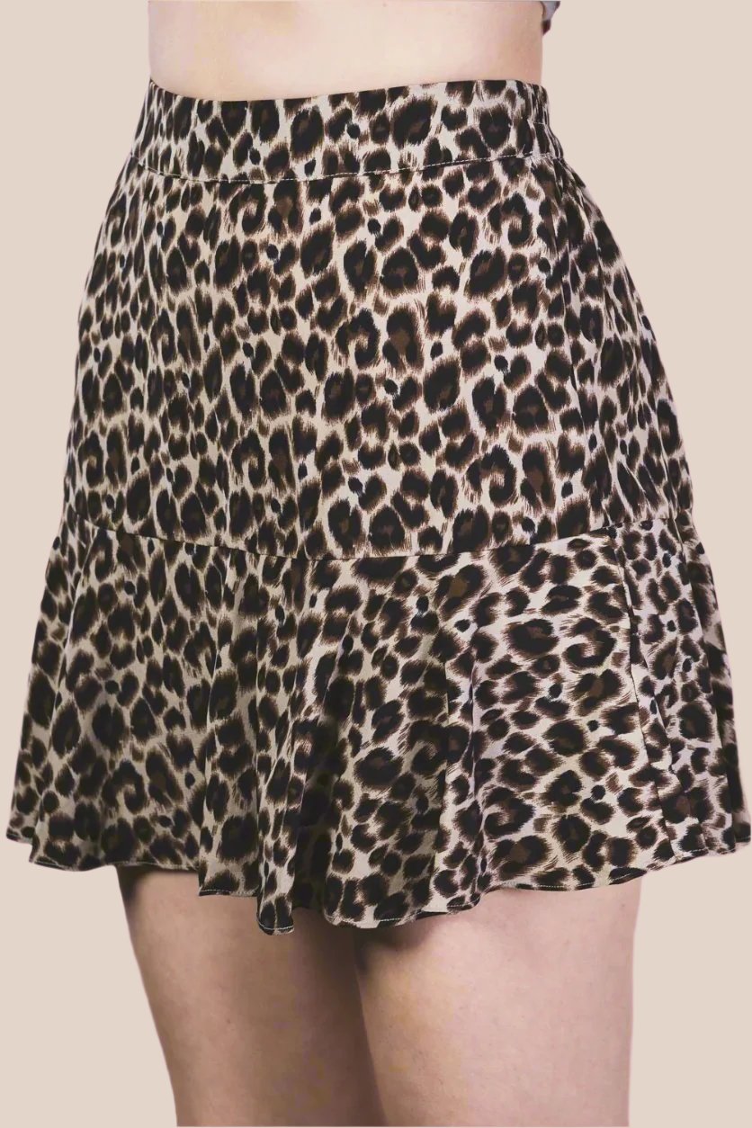 Steady As She Goes Leopard Skort