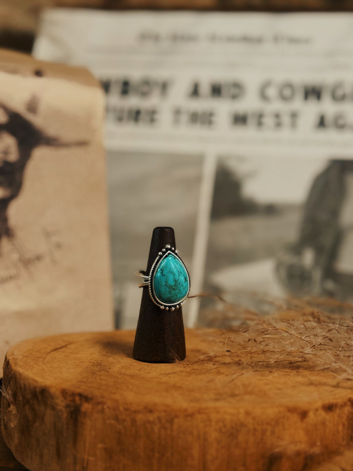 Codi Teardrop Turquoise Ring