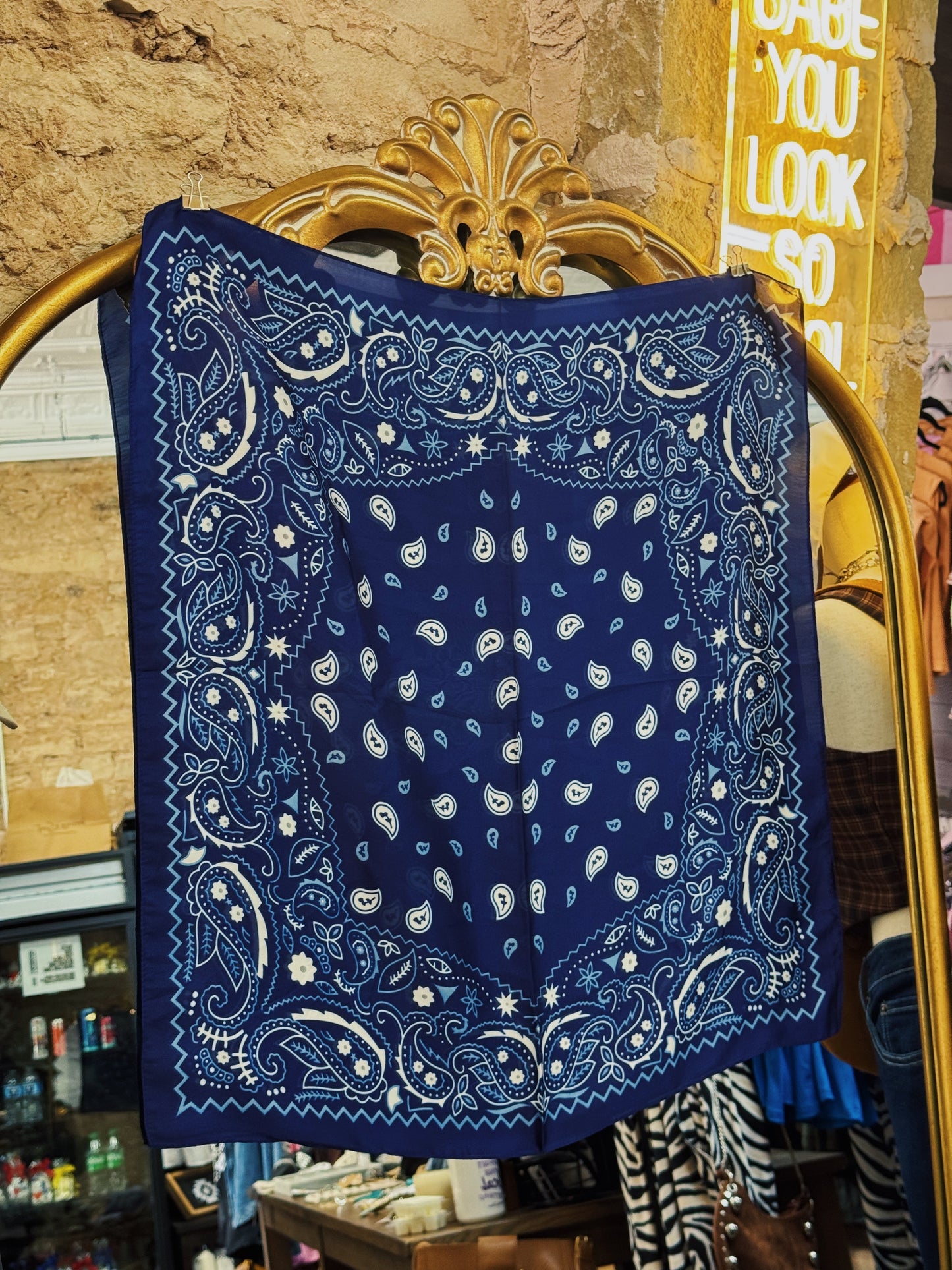 Retro Charm Paisley Scarf