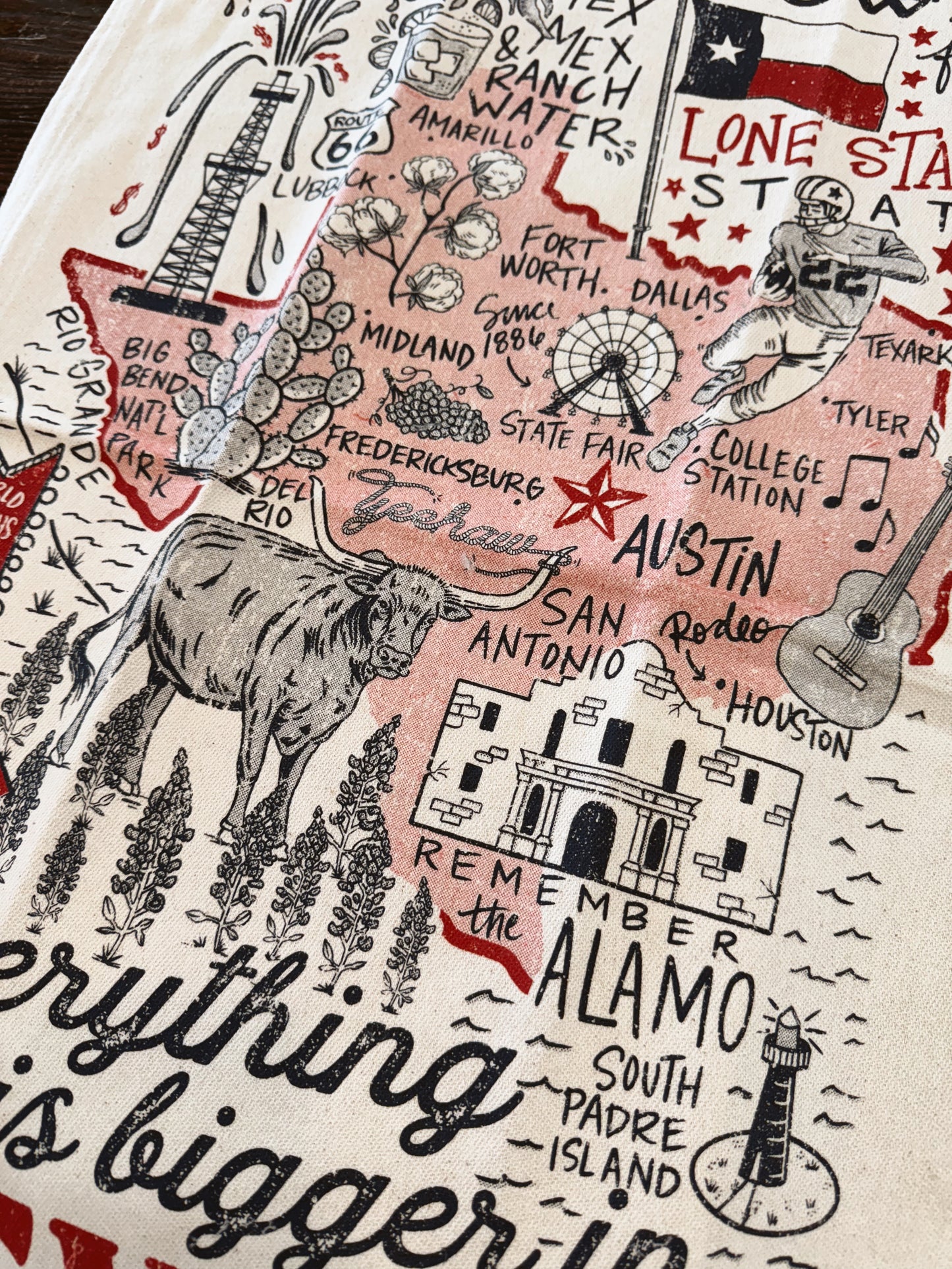 Everything Is Bigger In Texas Dish Towel