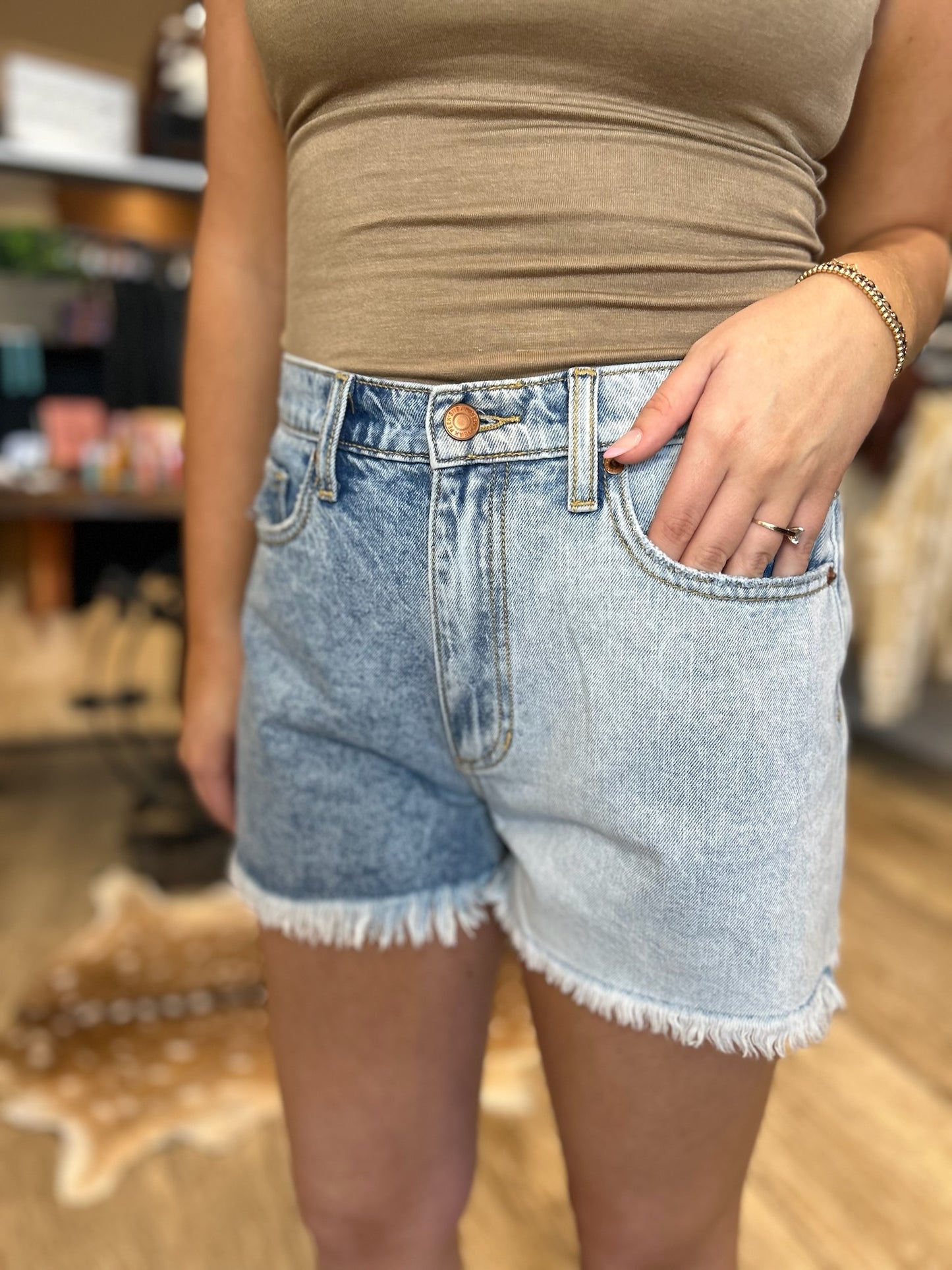 Two Faced Denim Shorts