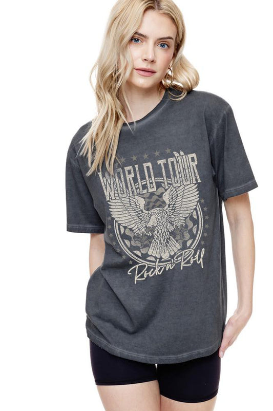 World Tour Rock N Roll Graphic Tee