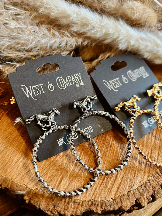 The Rodeo Dangle Hoops
