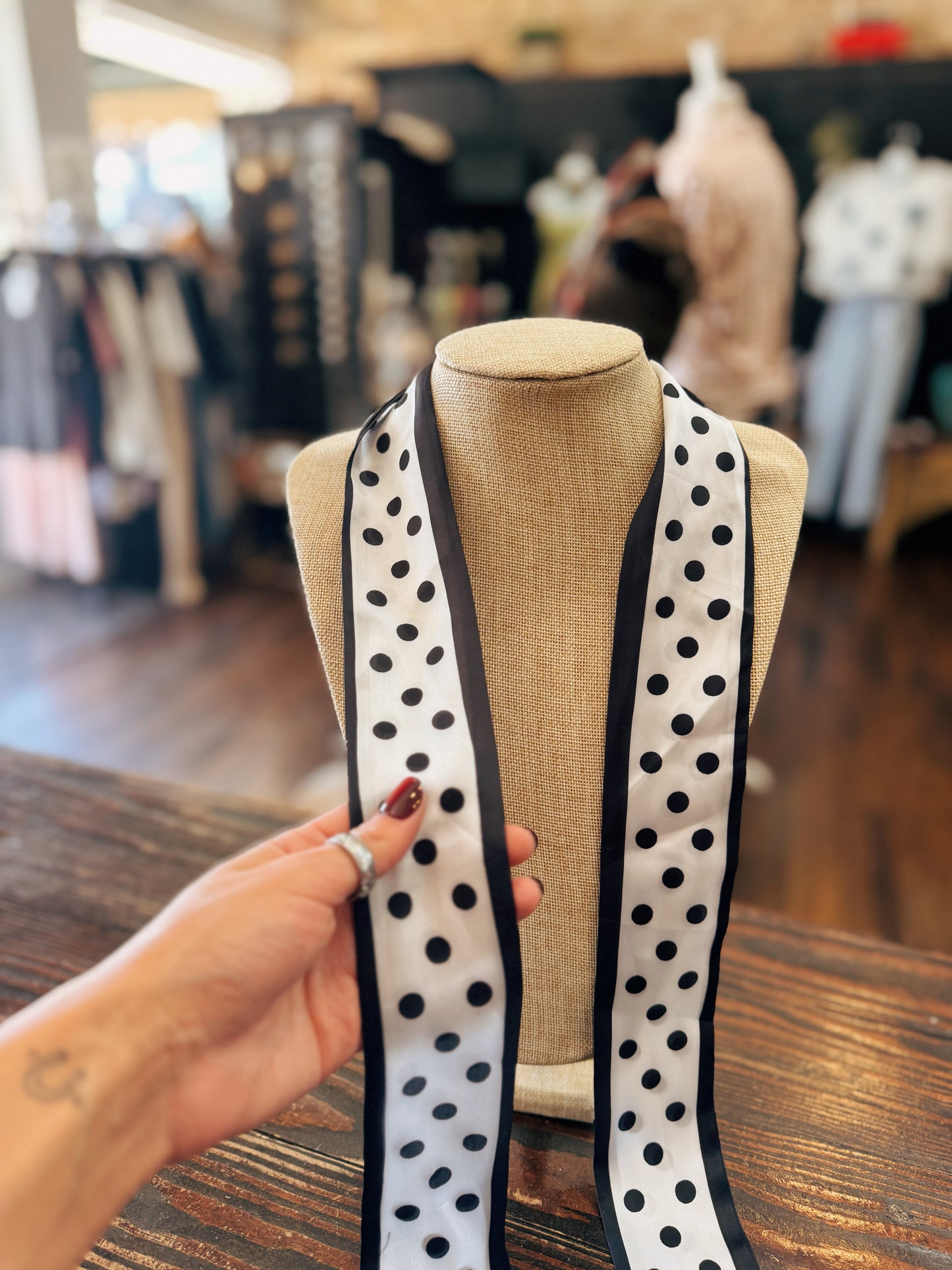 Paris Polka Dot Scarf