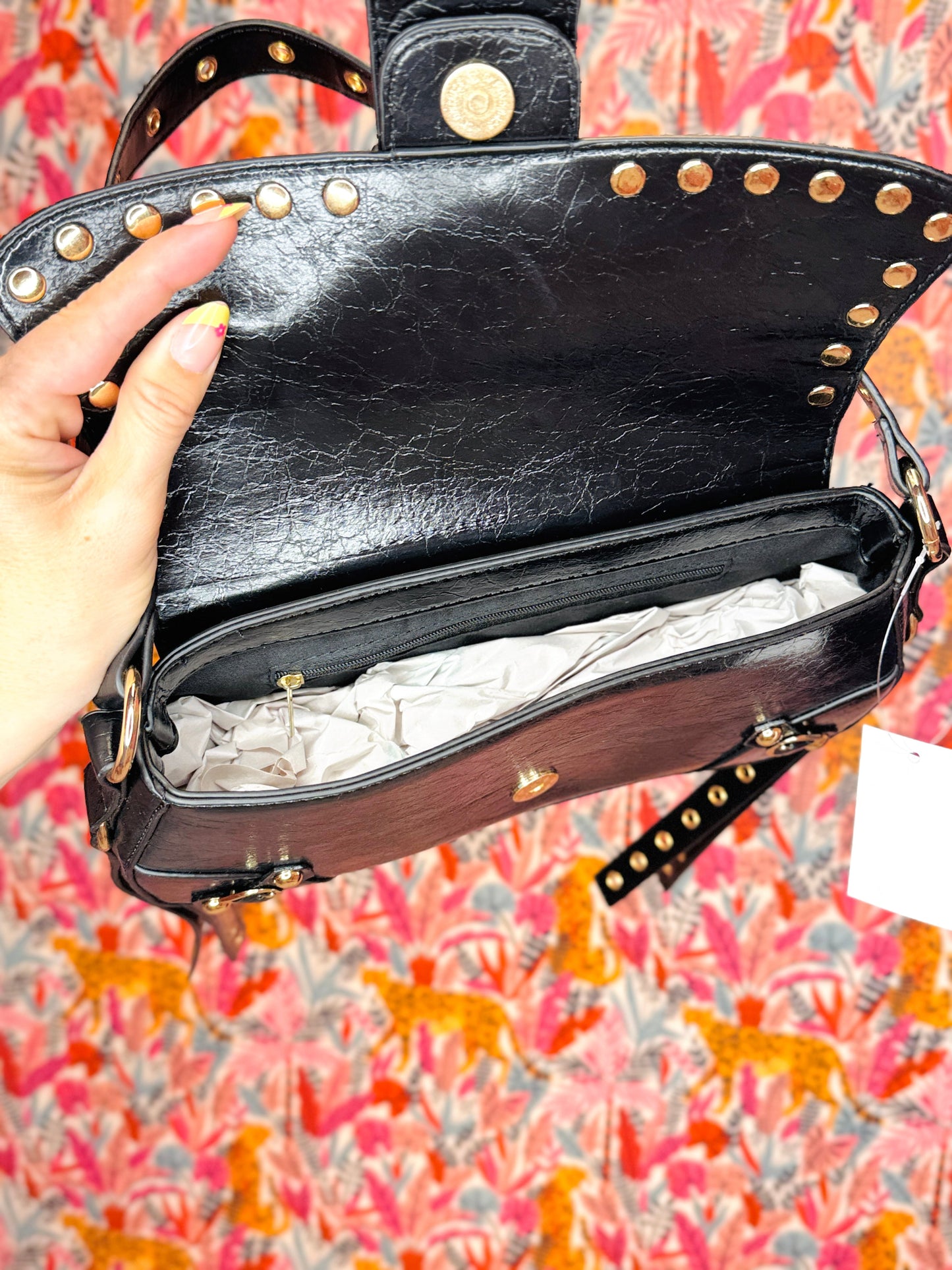 Rivets & Retro Shoulder Bag