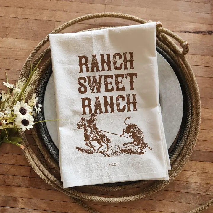 Ranch Sweet Ranch - Old Fashioned Tea Towel
