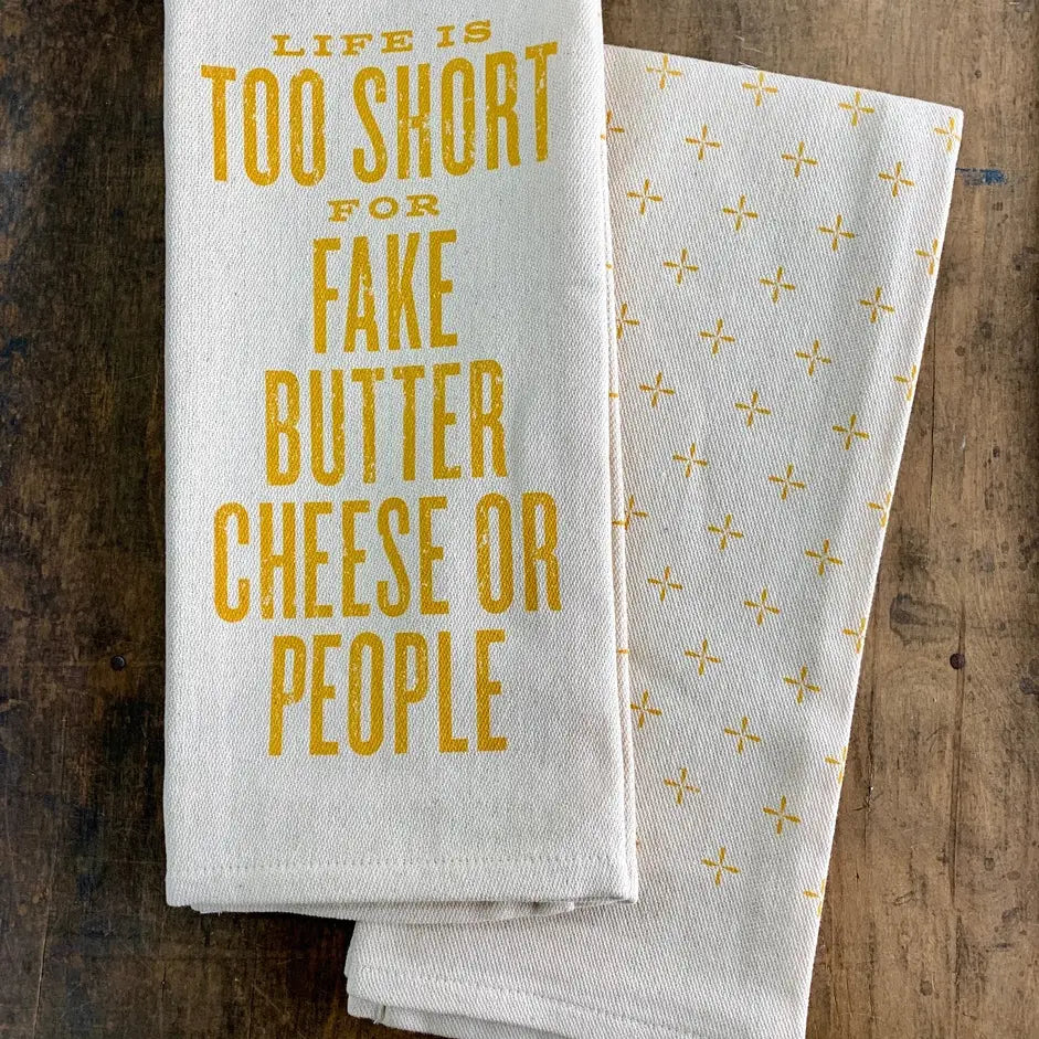 Life Is Too Short Tea Towel