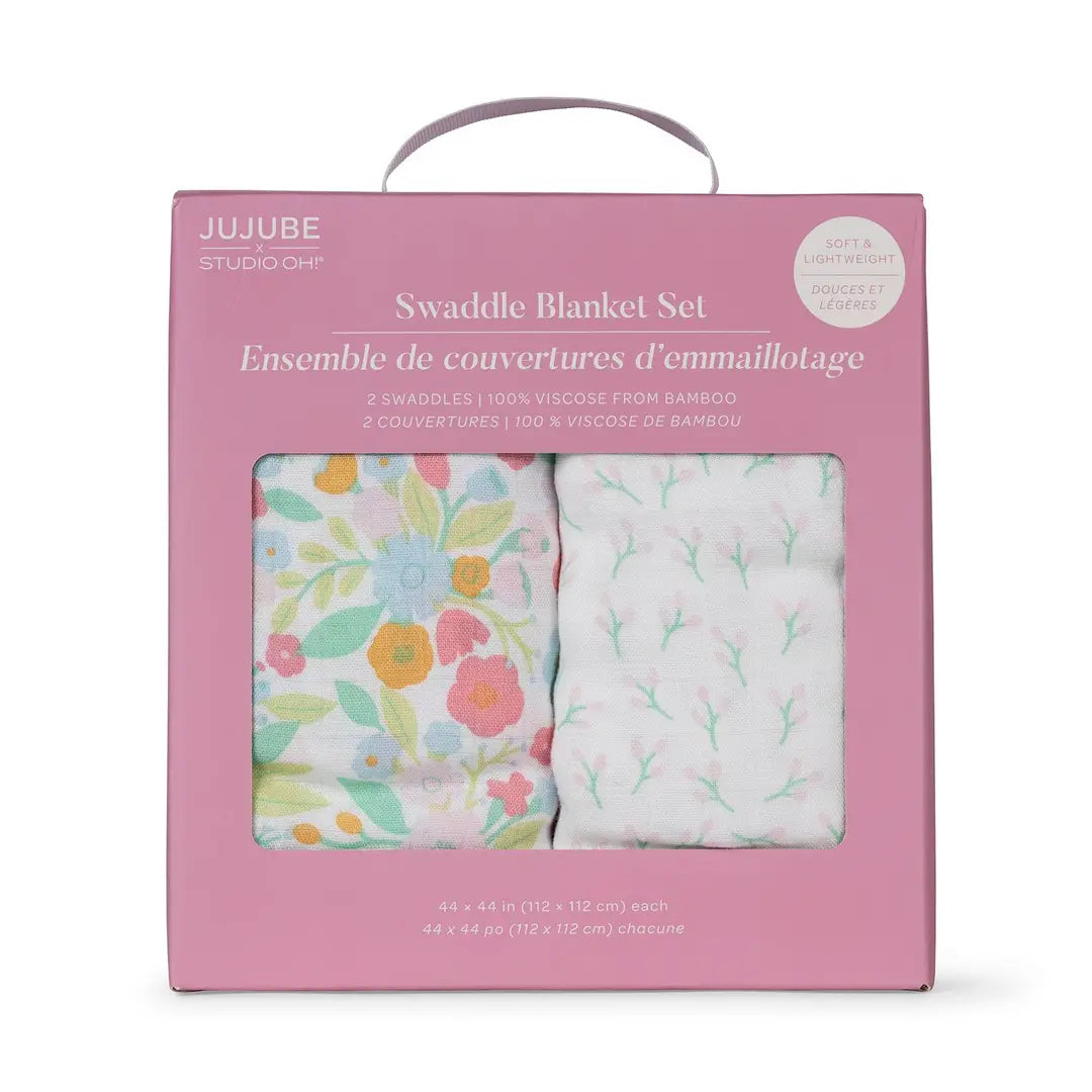 Sweet Daisy Swaddle Blanket Set