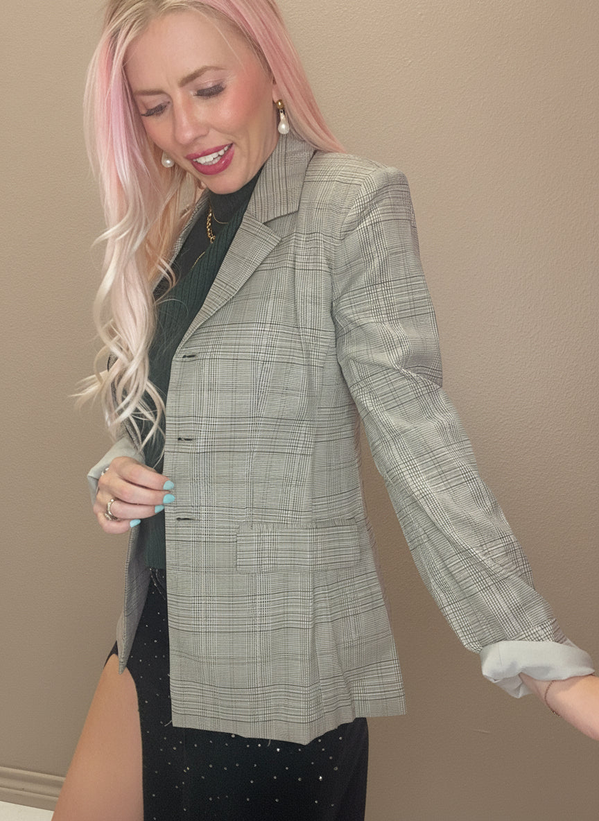 The Plaid Perfection Blazer
