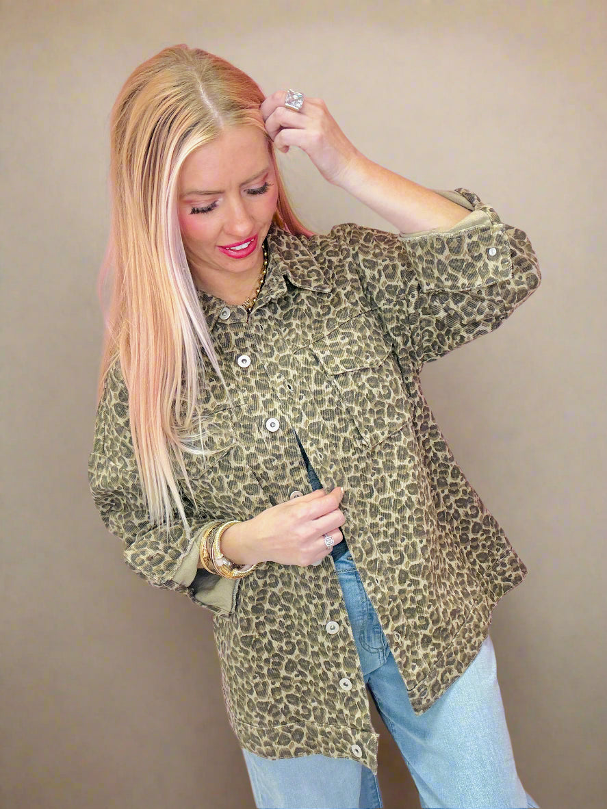 The Veronica Leopard Shacket