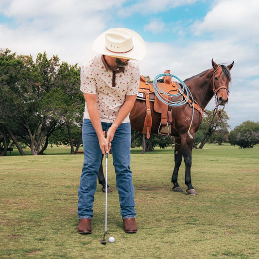 High Noon Bronc Rider Performance Polo