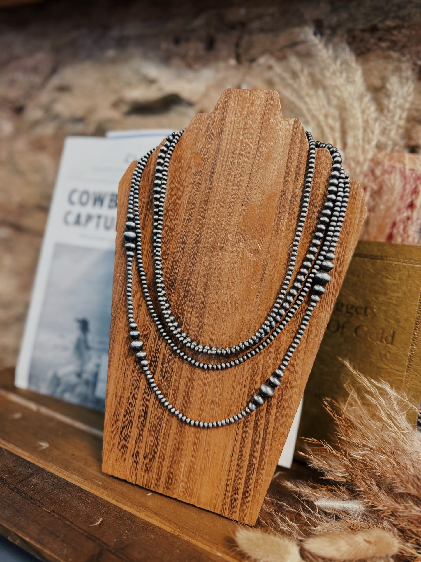 Charlie Silver Layered Bead Necklace