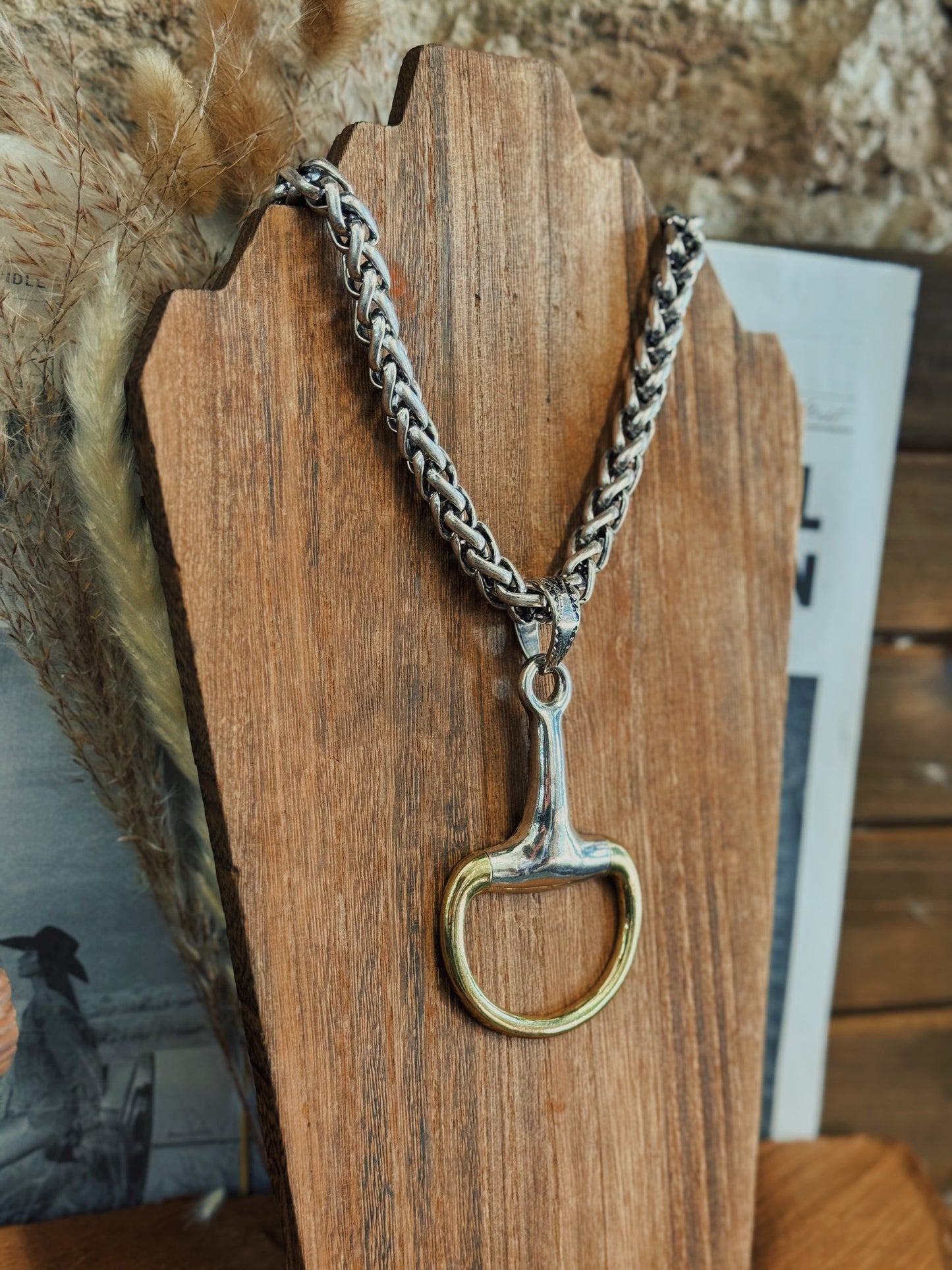 The Two-Tone Snaffle Necklace