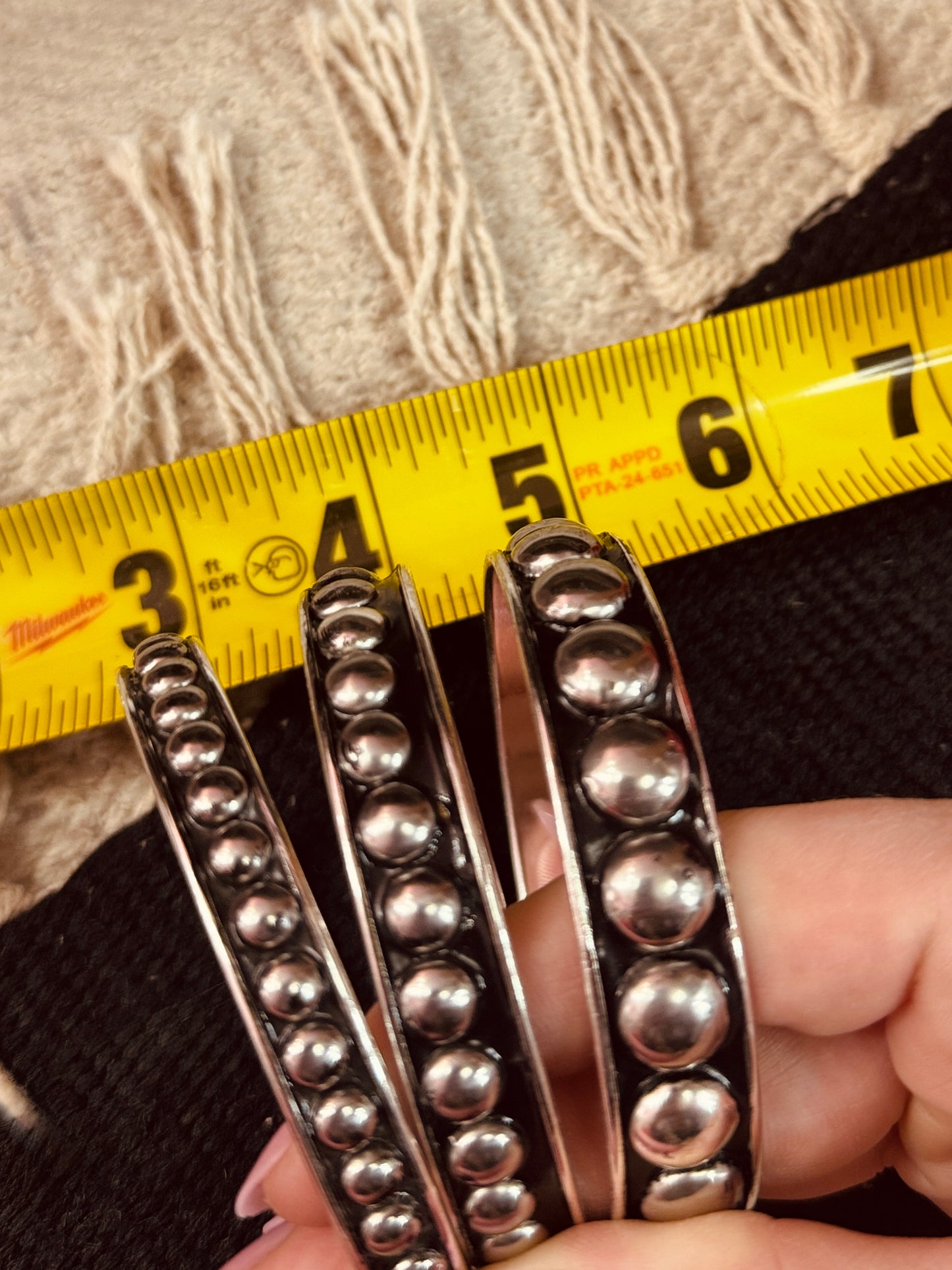 Western Bubble Bangle Bracelet- 3 SIZES