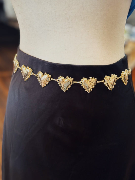 Heartbreaker Hammered Luxe Chain Belt