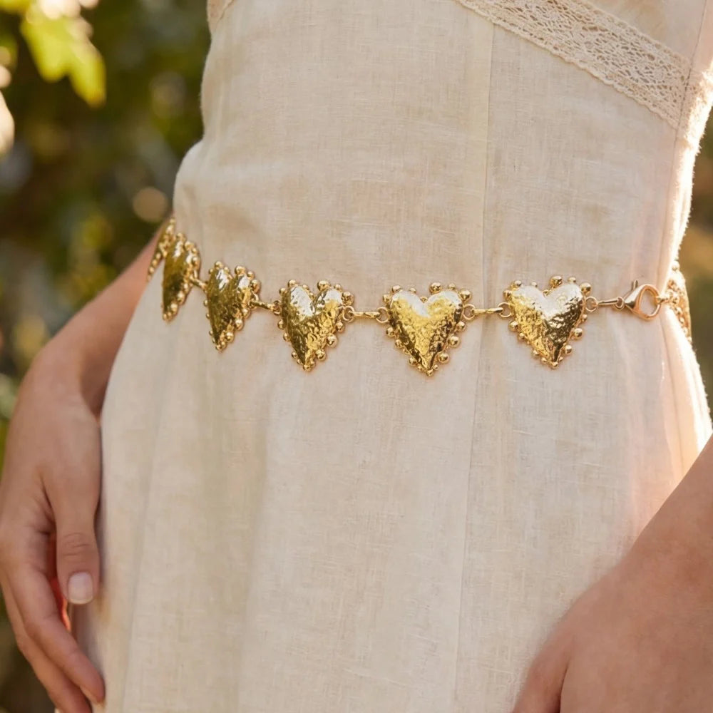 Heartbreaker Hammered Luxe Chain Belt