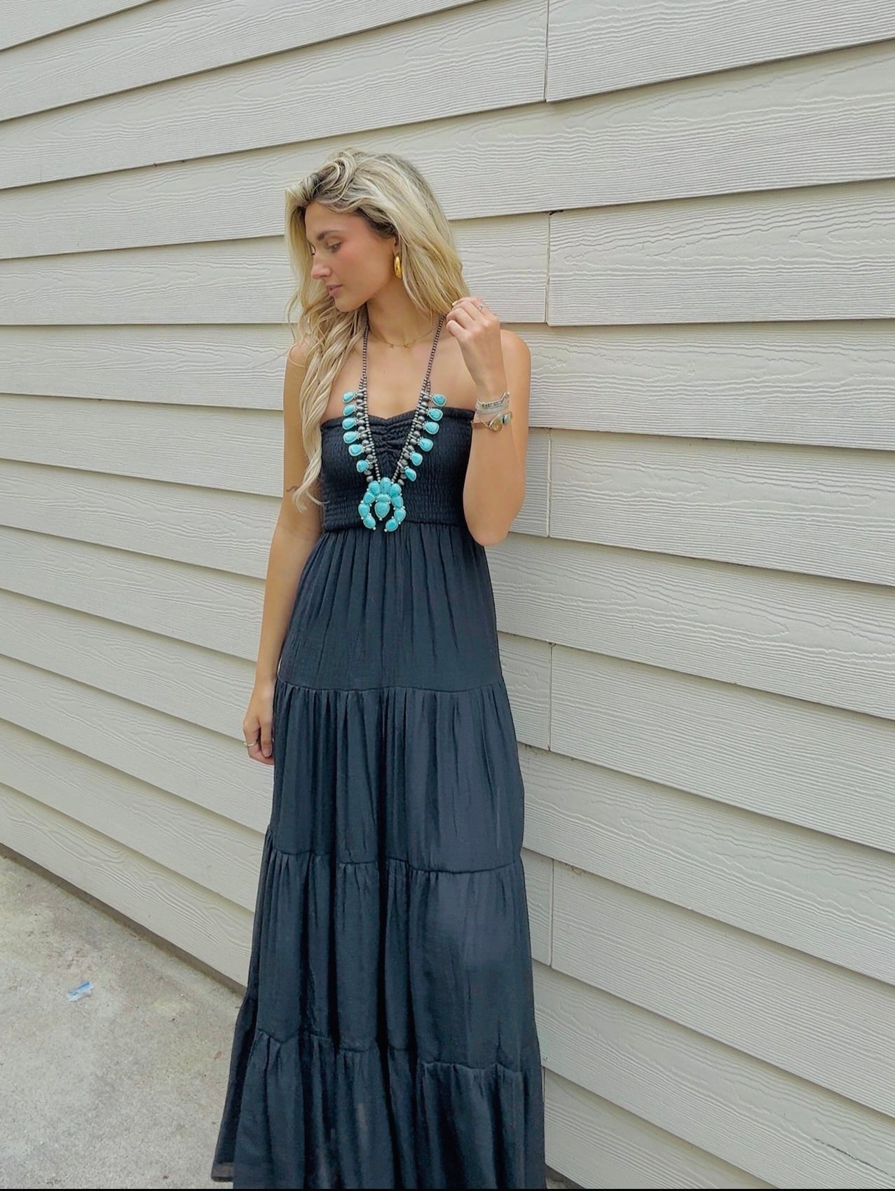 Sunset Stroll Smocked Maxi Dress