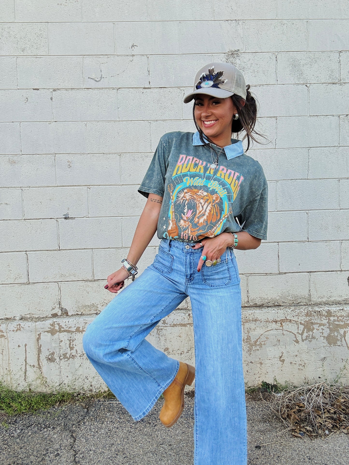 Rock and Roll Tiger Graphic Tee