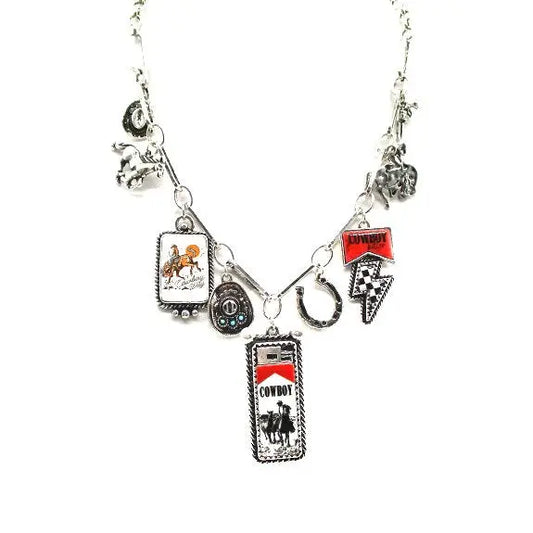 Western Cowboy Charm Necklace